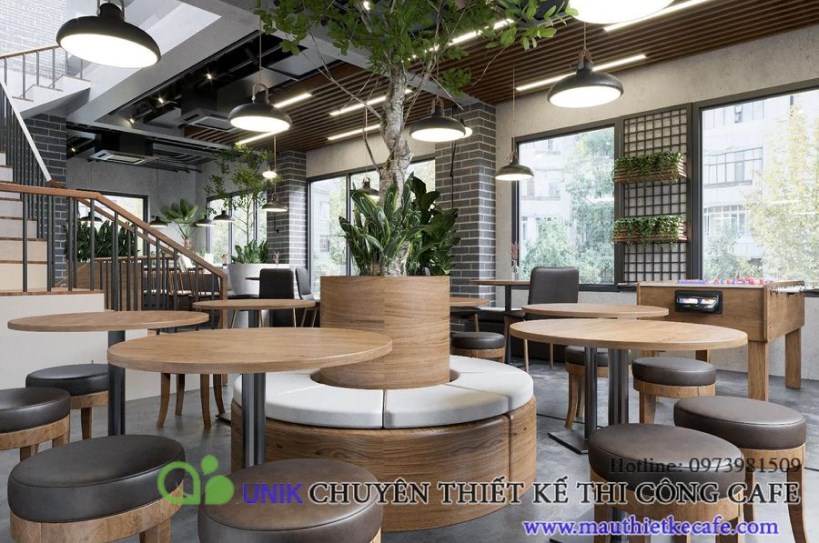 Thiết kế quán cafe trọn gói 41 Hàng Lược phong cách